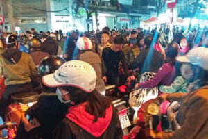 hanoi, folla, crowd